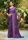 Shanti Vol 2 By Kashvi Bright Moss Foil Printed Saree Wholesale Price In Surat

